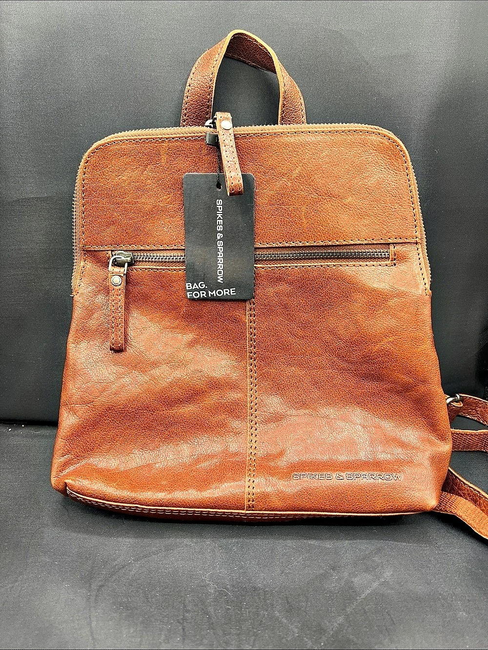 Spikes & Sparrow Leather Backpack in Brown